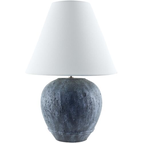 Revina Ceramic Table Lamp, Gray 1 Revina Ceramic Table Lamp, Gray