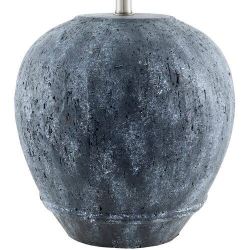 Revina Ceramic Table Lamp, Gray 3 Revina Ceramic Table Lamp, Gray