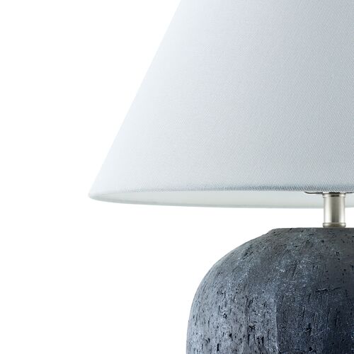Revina Ceramic Table Lamp, Gray 5 Revina Ceramic Table Lamp, Gray
