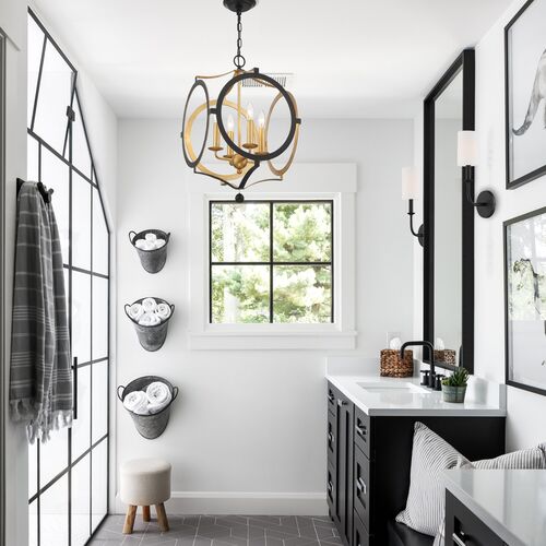 Odelle Chandelier, Matte Black 8 Odelle Chandelier, Matte Black