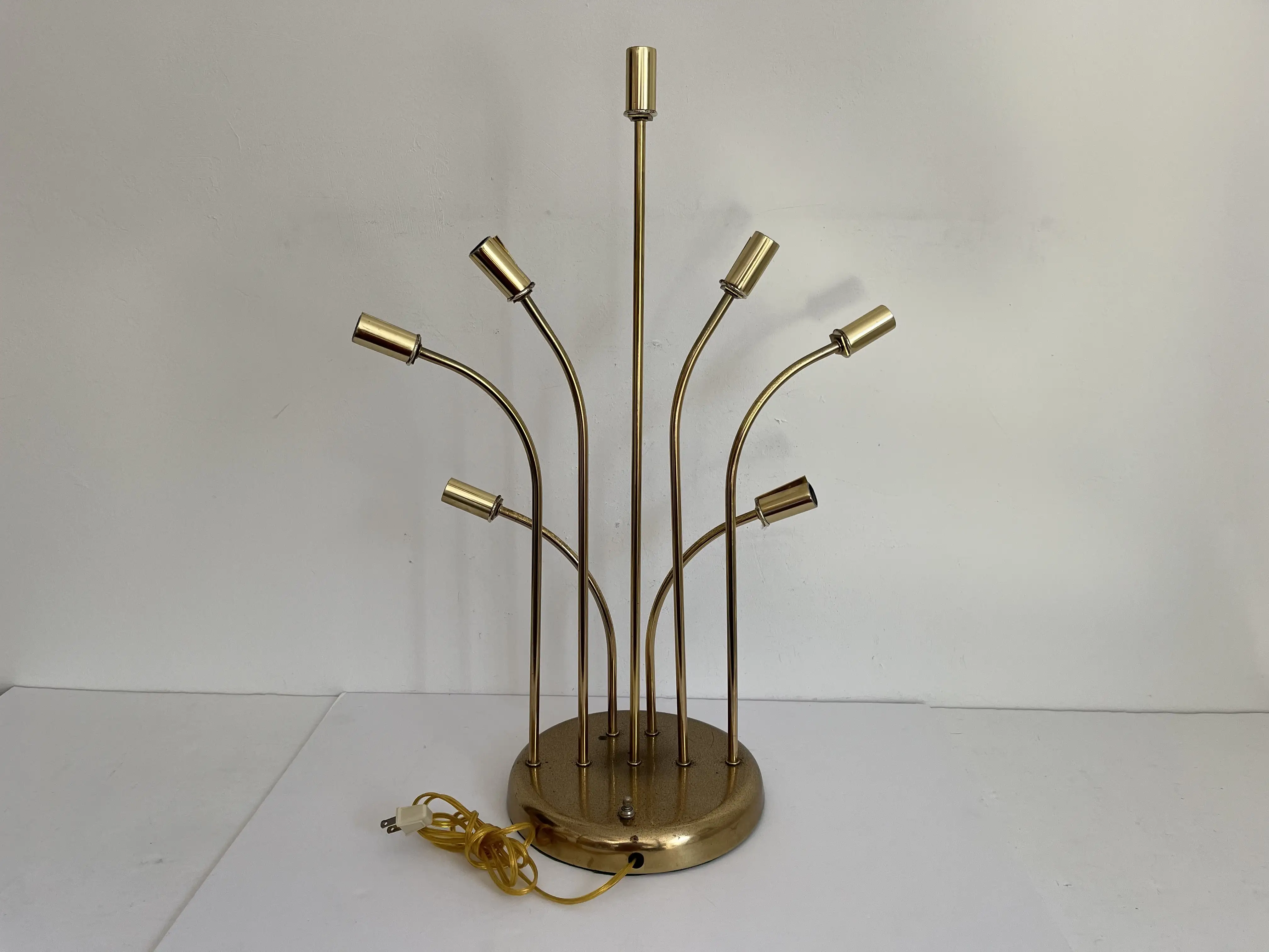 Lucite Leaves Accent Lamp 2 Lucite Leaves Accent Lamp