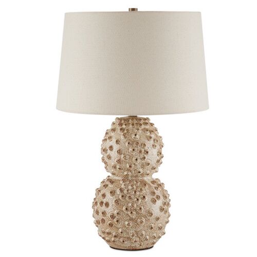 Barnacle Table Lamp, Ivory/Brown 1 Barnacle Table Lamp, Ivory/Brown