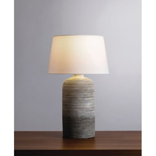 Davian Ceramic Table Lamp, Grey Ombre 2 Davian Ceramic Table Lamp, Grey Ombre
