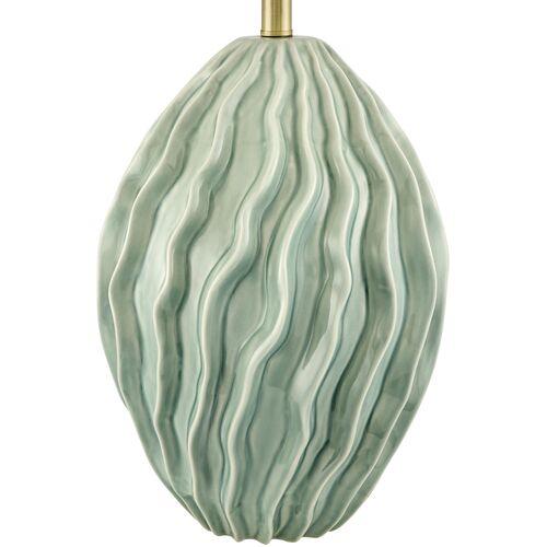 Jessenia Ceramic Table Lamp, Green 3 Jessenia Ceramic Table Lamp, Green