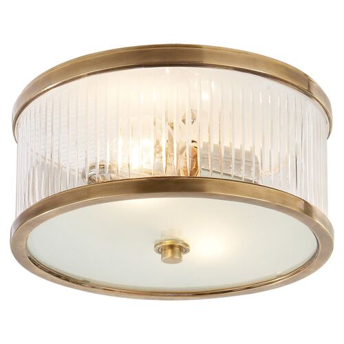 Randolph Flush Mount, Brass