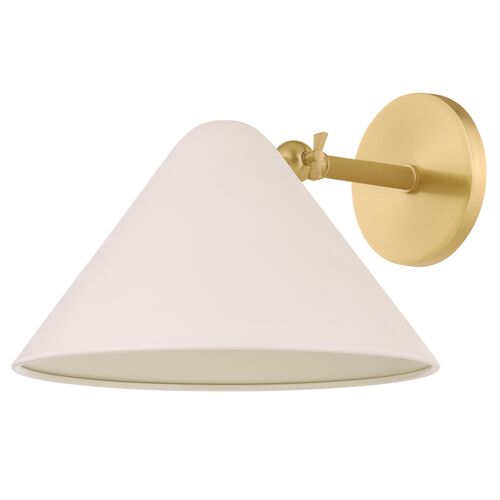 Sareth Wall Sconce, True Bronze/Soft Bisque 1 Sareth Wall Sconce, True Bronze/Soft Bisque