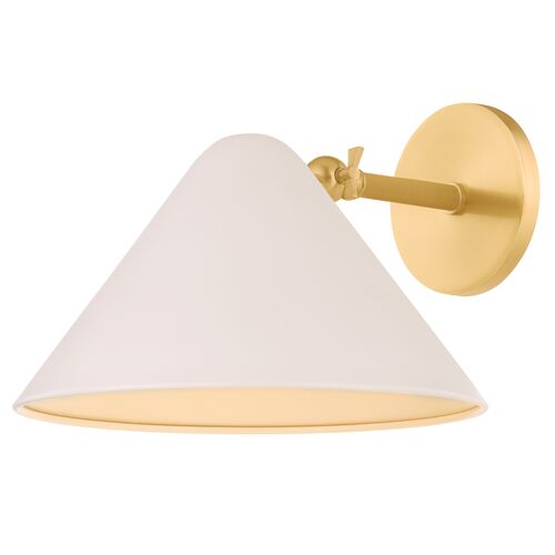 Sareth Wall Sconce, True Bronze/Soft Bisque 2 Sareth Wall Sconce, True Bronze/Soft Bisque