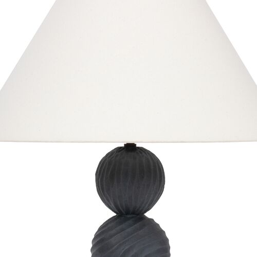 Miela 30" Table Lamp, Forged Iron/Ceramic Black Motif 9 Miela 30" Table Lamp, Forged Iron/Ceramic Black Motif