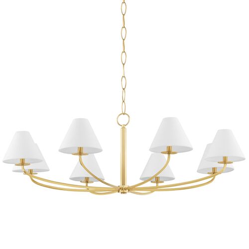 Stacey 8-Light Chandelier, Large 1 Stacey 8-Light Chandelier, Large