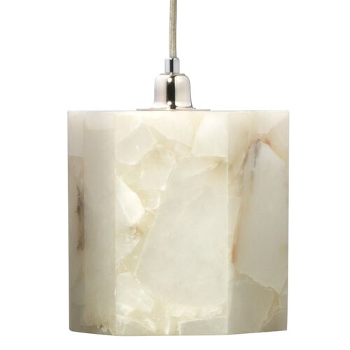 Borealis Pendant, Alabaster 1 Borealis Pendant, Alabaster