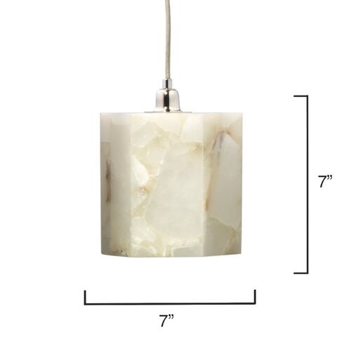 Borealis Pendant, Alabaster 3 Borealis Pendant, Alabaster
