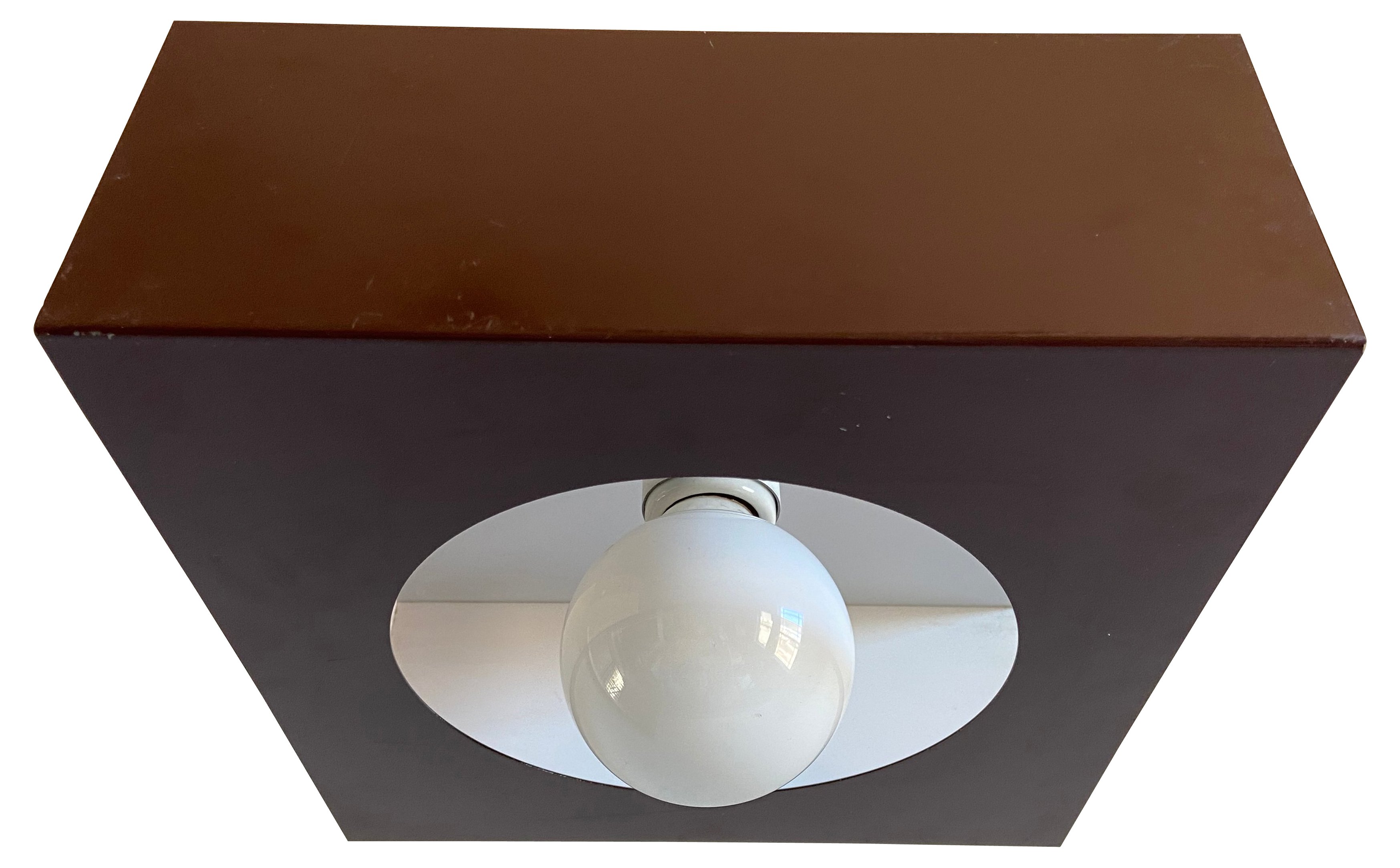 1970s Geometric Steel Light