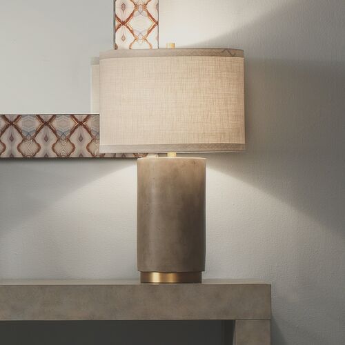 Mortar Cement Table Lamp, Gray 2 Mortar Cement Table Lamp, Gray