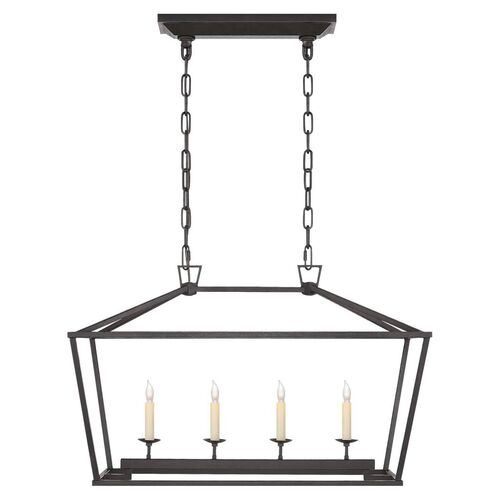 Darlana Small Linear Lantern, Aged Iron 1 Darlana Small Linear Lantern, Aged Iron
