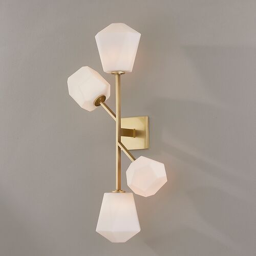 Tring 32" Glass Gem Wall Sconce 2 Tring 32" Glass Gem Wall Sconce