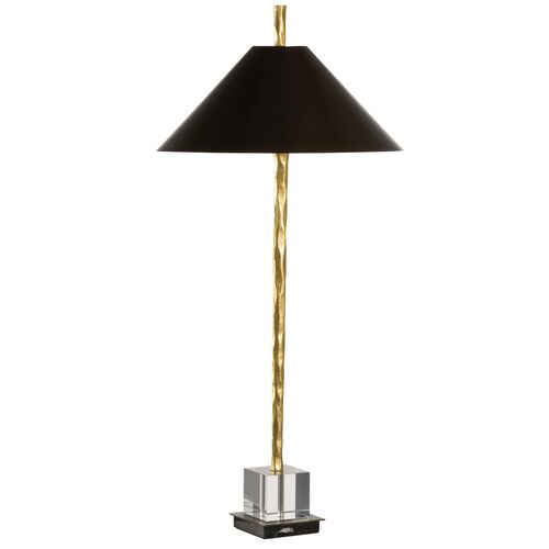 Davis Hammered Table Lamp, Gold/Black 2 Davis Hammered Table Lamp, Gold/Black