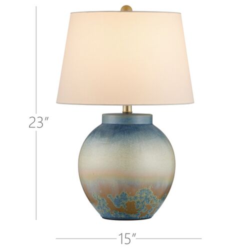 Dawning Ceramic Table Lamp, Blue 8 Dawning Ceramic Table Lamp, Blue