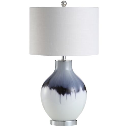 Vale Table Lamp, Blue/White 1 Vale Table Lamp, Blue/White