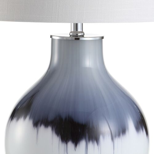Vale Table Lamp, Blue/White 6 Vale Table Lamp, Blue/White