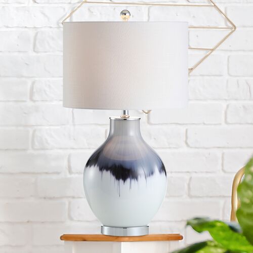 Vale Table Lamp, Blue/White 8 Vale Table Lamp, Blue/White