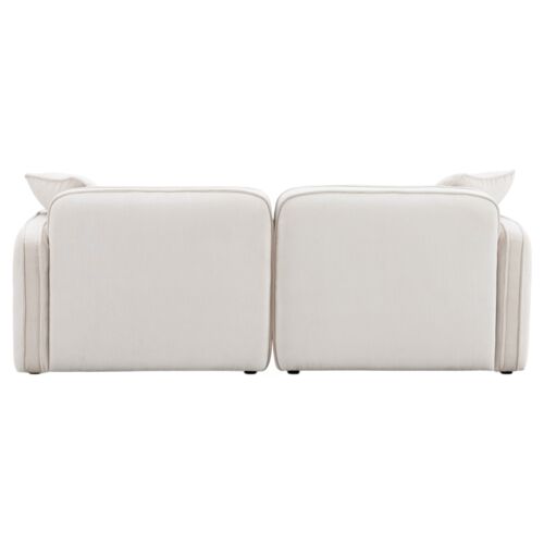Xenon 2-Piece Corduroy Velvet Modular Loveseat 4 Xenon 2-Piece Corduroy Velvet Modular Loveseat
