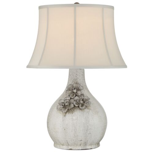 Attar Ceramic Table Lamp, White 1 Attar Ceramic Table Lamp, White
