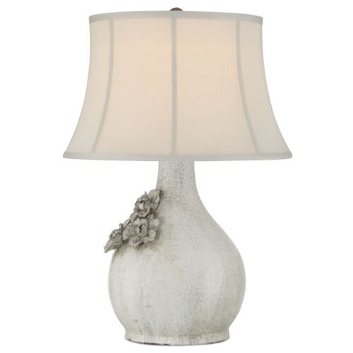 Attar Ceramic Table Lamp, White 4 Attar Ceramic Table Lamp, White