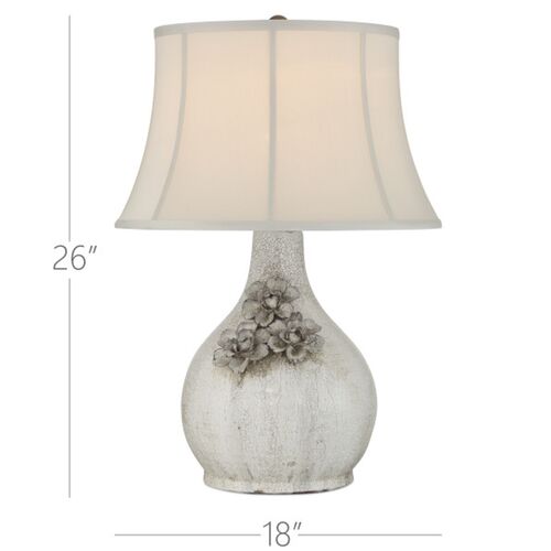 Attar Ceramic Table Lamp, White 7 Attar Ceramic Table Lamp, White