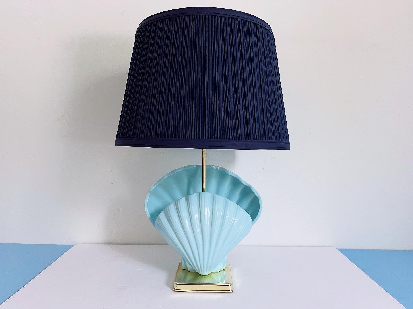 Ceramic Shell Lamp & Shade 1 Ceramic Shell Lamp & Shade