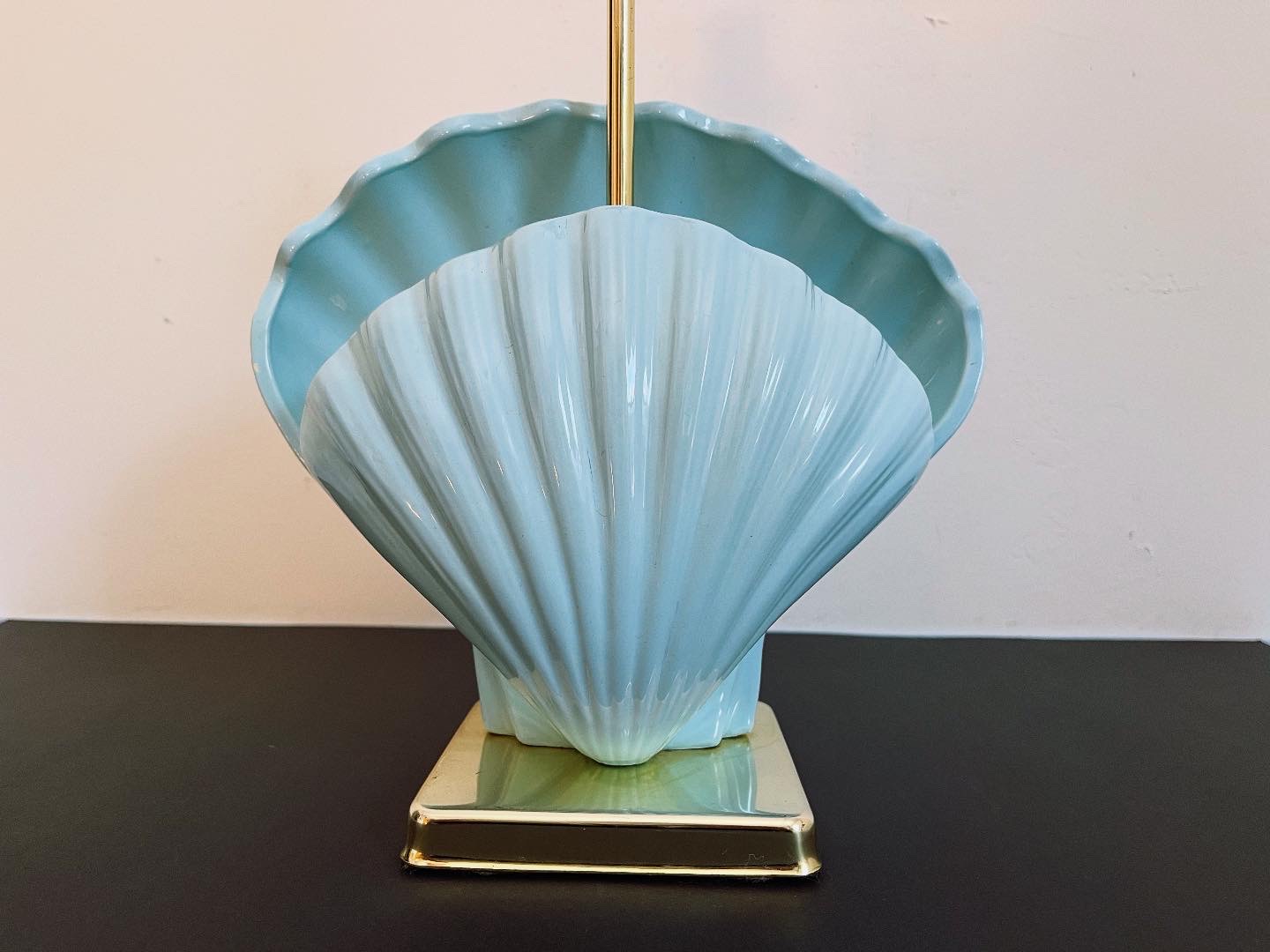 Ceramic Shell Lamp & Shade 9 Ceramic Shell Lamp & Shade