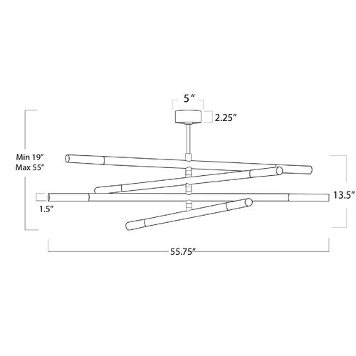 Wick Chandelier 5 Wick Chandelier