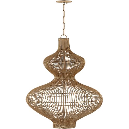 Irvine Pendant, Patina Brass/Natural Rattan 5 Irvine Pendant, Patina Brass/Natural Rattan