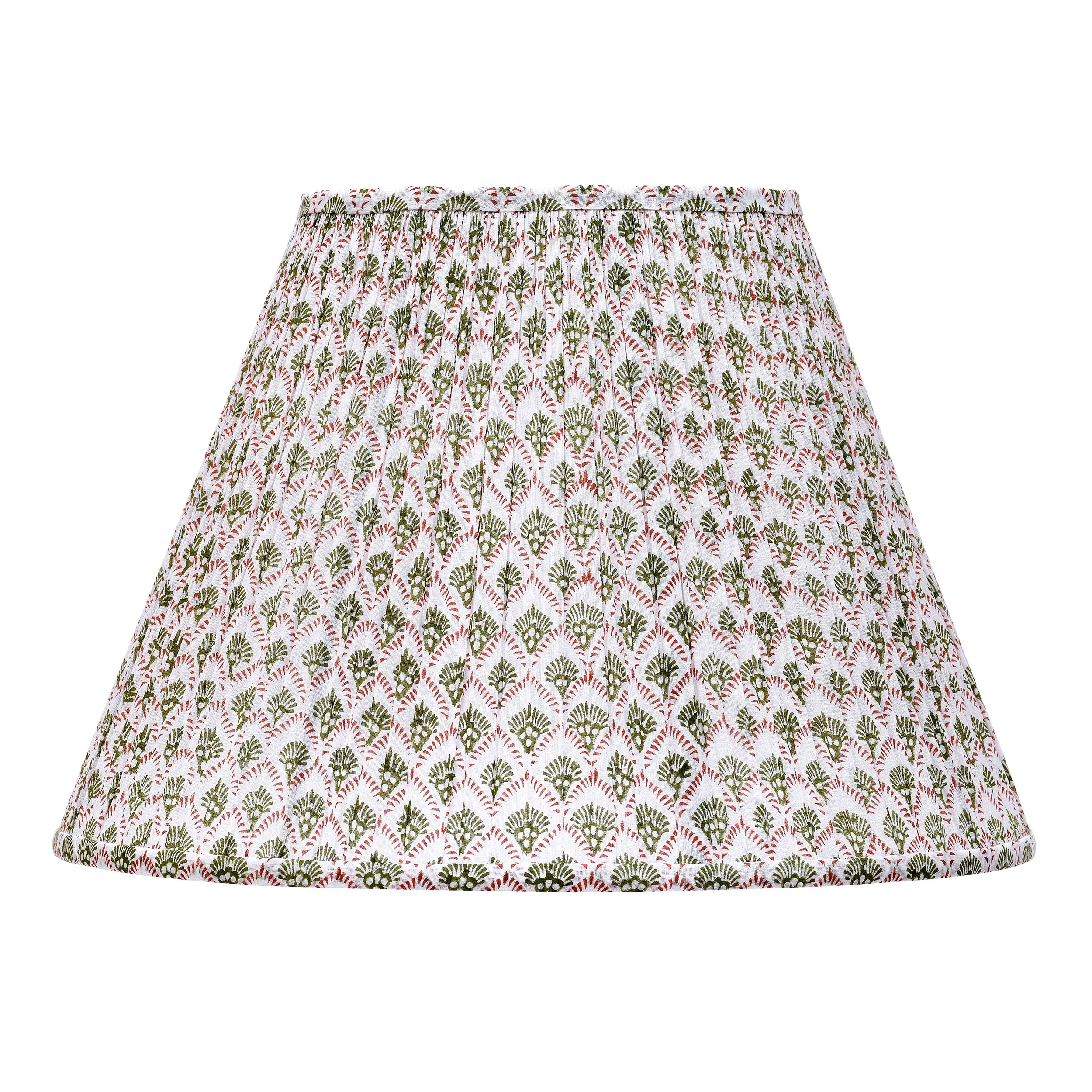 Kanya Lampshade, Green/White