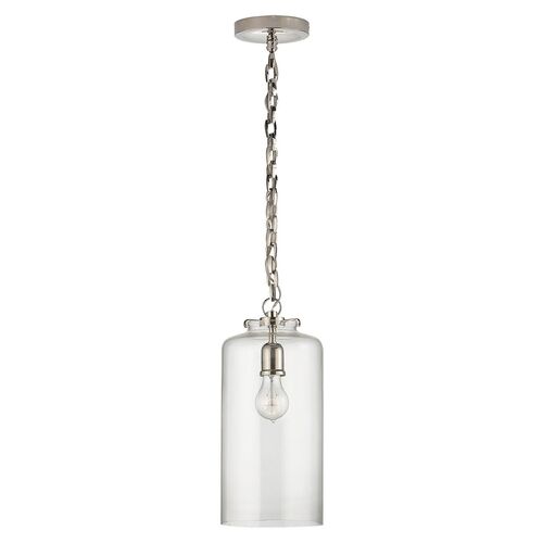 Katie Cylindrical Pendant, Nickel 1 Katie Cylindrical Pendant, Nickel
