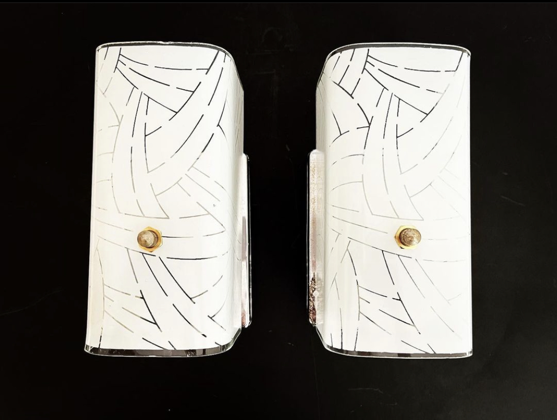 1960s Modern Sconces, Pair