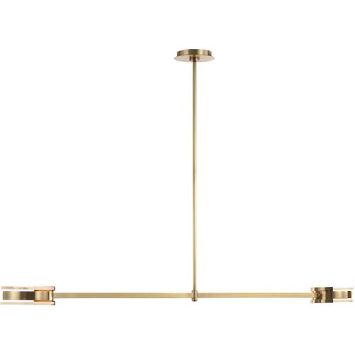 Melange 54" Alabaster Linear Pendant 5 Melange 54" Alabaster Linear Pendant