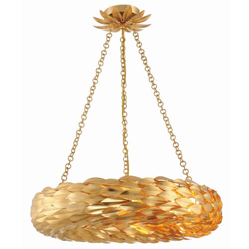 Broche 6 Light Ring Chandelier 2 Broche 6 Light Ring Chandelier