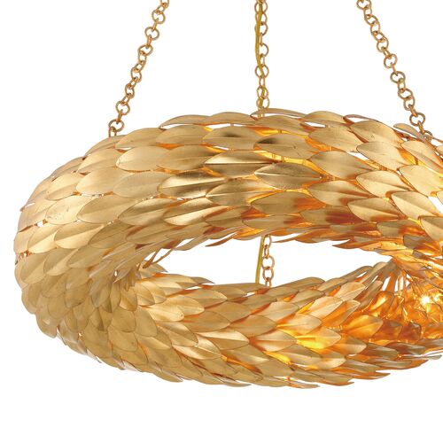 Broche 6 Light Ring Chandelier 3 Broche 6 Light Ring Chandelier