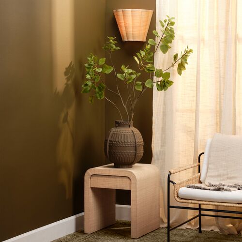 Montecito Raffia Side Table, Natural 3 Montecito Raffia Side Table, Natural