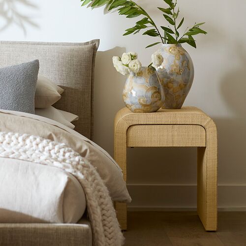 Montecito Raffia Side Table, Natural 4 Montecito Raffia Side Table, Natural