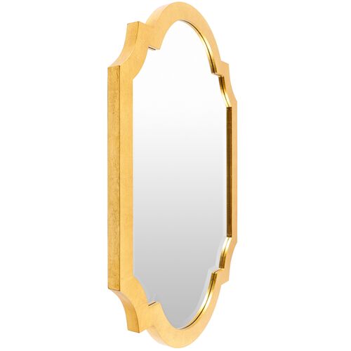 Quatrefoil Oversize Mirror, Gold 3 Quatrefoil Oversize Mirror, Gold