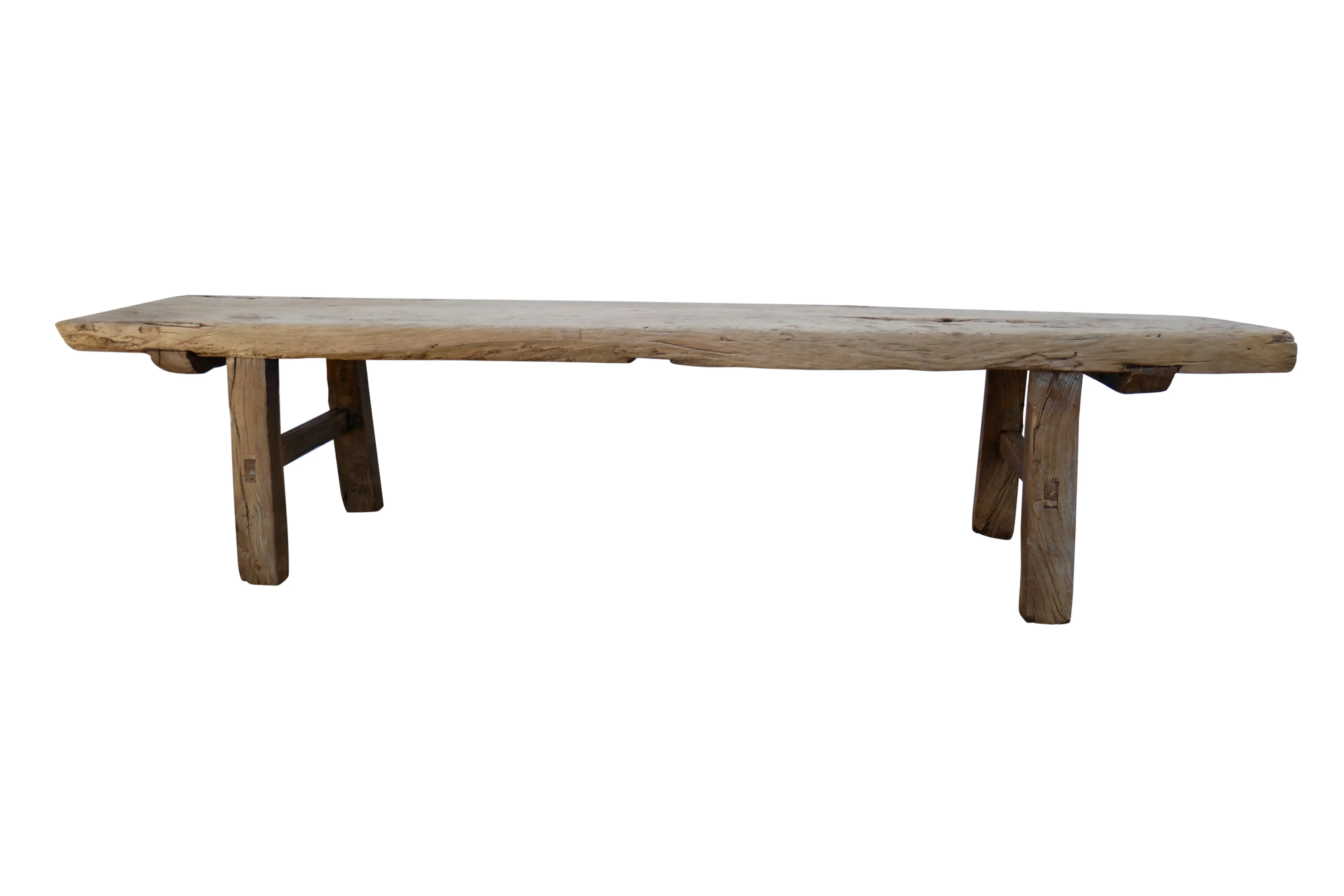 Antique Elmwood Rustic Bench/Table 4 Antique Elmwood Rustic Bench/Table