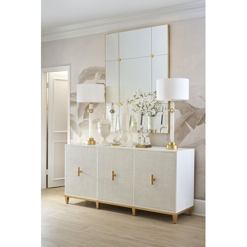 Loire Panel Wall Mirror, Gold 2 Loire Panel Wall Mirror, Gold