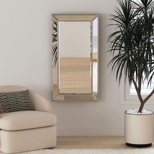 Lawrence Wall Mirror, Silver 3 Lawrence Wall Mirror, Silver