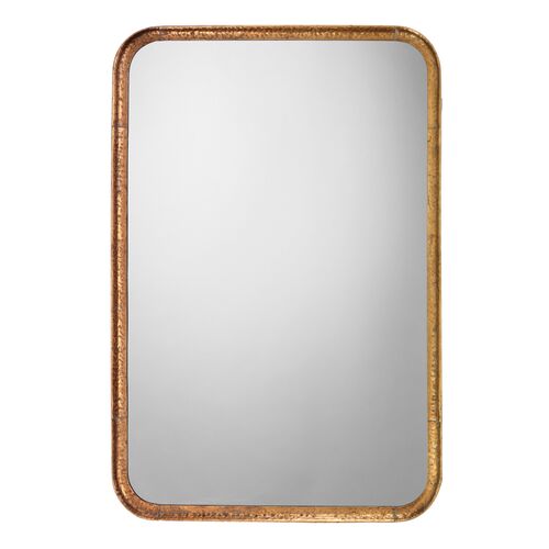 Principle Vanity Wall Mirror, Gold Leaf 1 Principle Vanity Wall Mirror, Gold Leaf