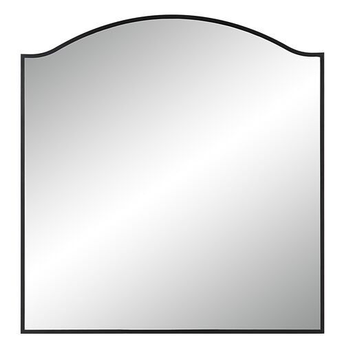Ines Wall Mirror, Matte Black 1 Ines Wall Mirror, Matte Black