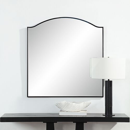 Ines Wall Mirror, Matte Black 5 Ines Wall Mirror, Matte Black