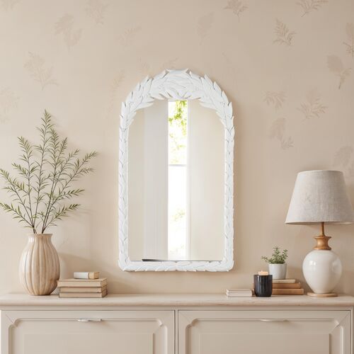 Mitzi Wall Mirror, White 10 Mitzi Wall Mirror, White