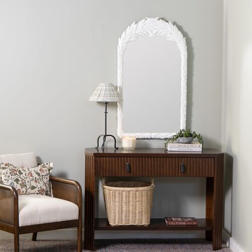Mitzi Wall Mirror, White 2 Mitzi Wall Mirror, White