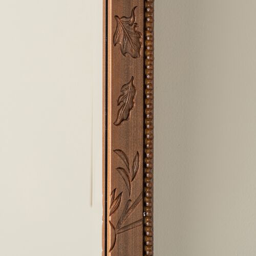 Leighton Carved Wood Wall Mirror, Walnut 7 Leighton Carved Wood Wall Mirror, Walnut
